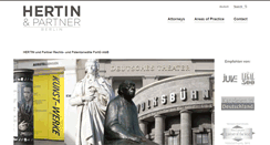 Desktop Screenshot of hertin.de